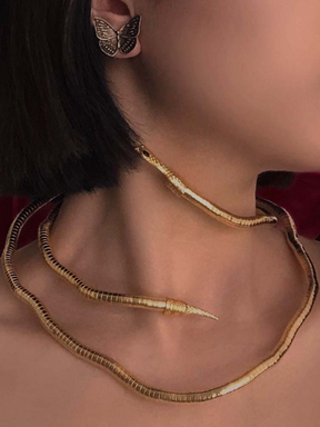 Statement Snake Shape Necklace