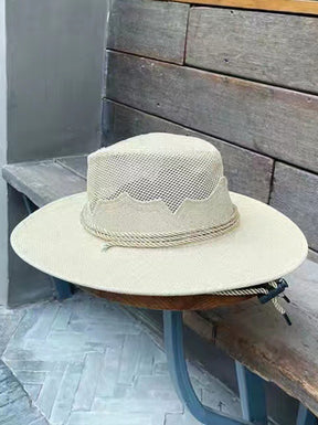 Western Cowboy Breathable Outdoor Sunshade Straw Hat