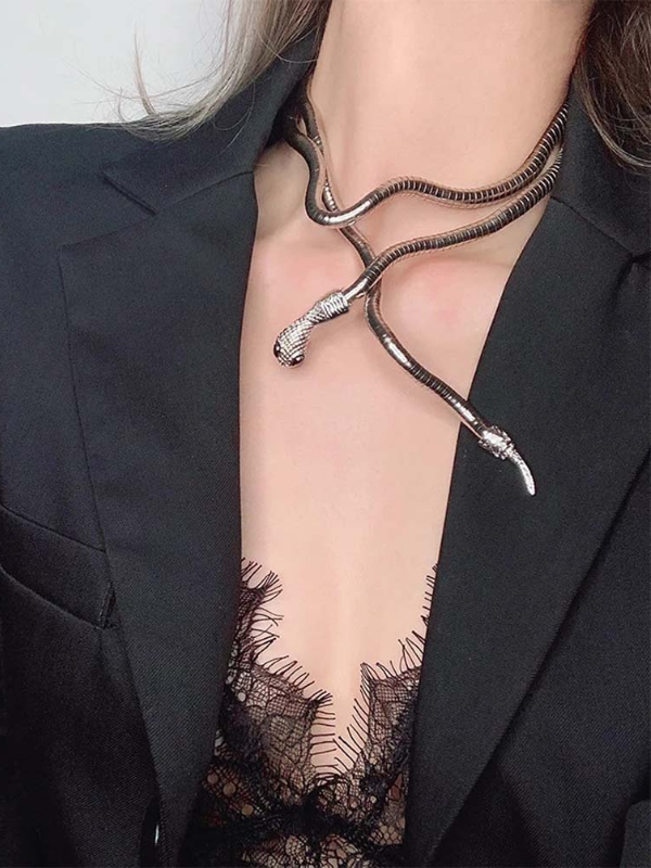 Statement Snake Shape Necklace